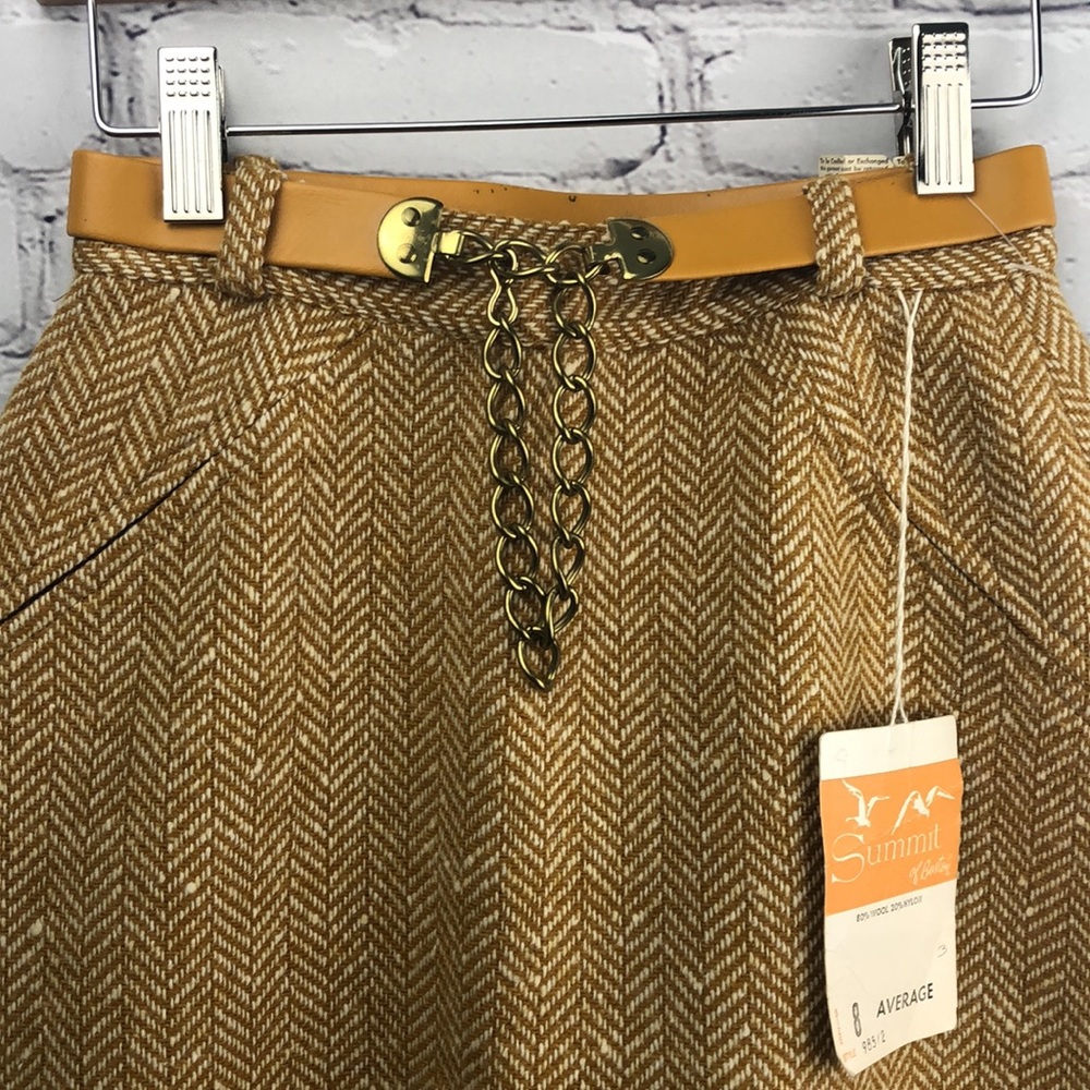 Deadstock Vtg Summit of Boston Continental Walker Wool Skirt - Picture 4 of 15
